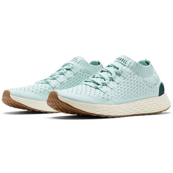 Blue Haze Midnight Allday Knit Shoe Quarter Angle.