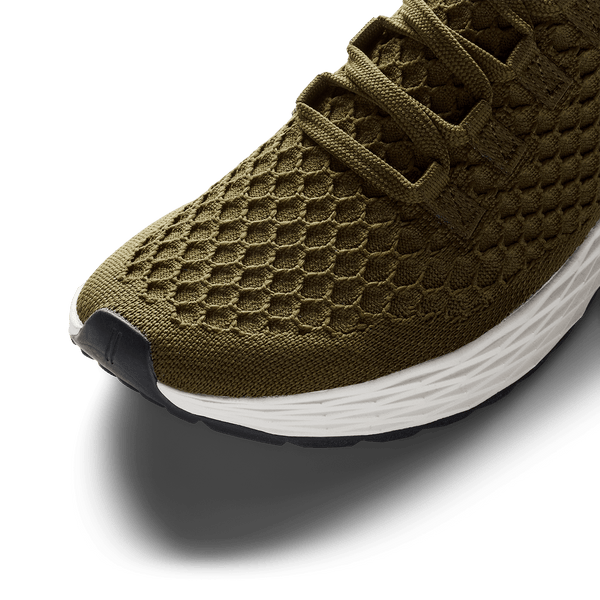 Tactical Green Allday Knit Shoe Detail Angle.