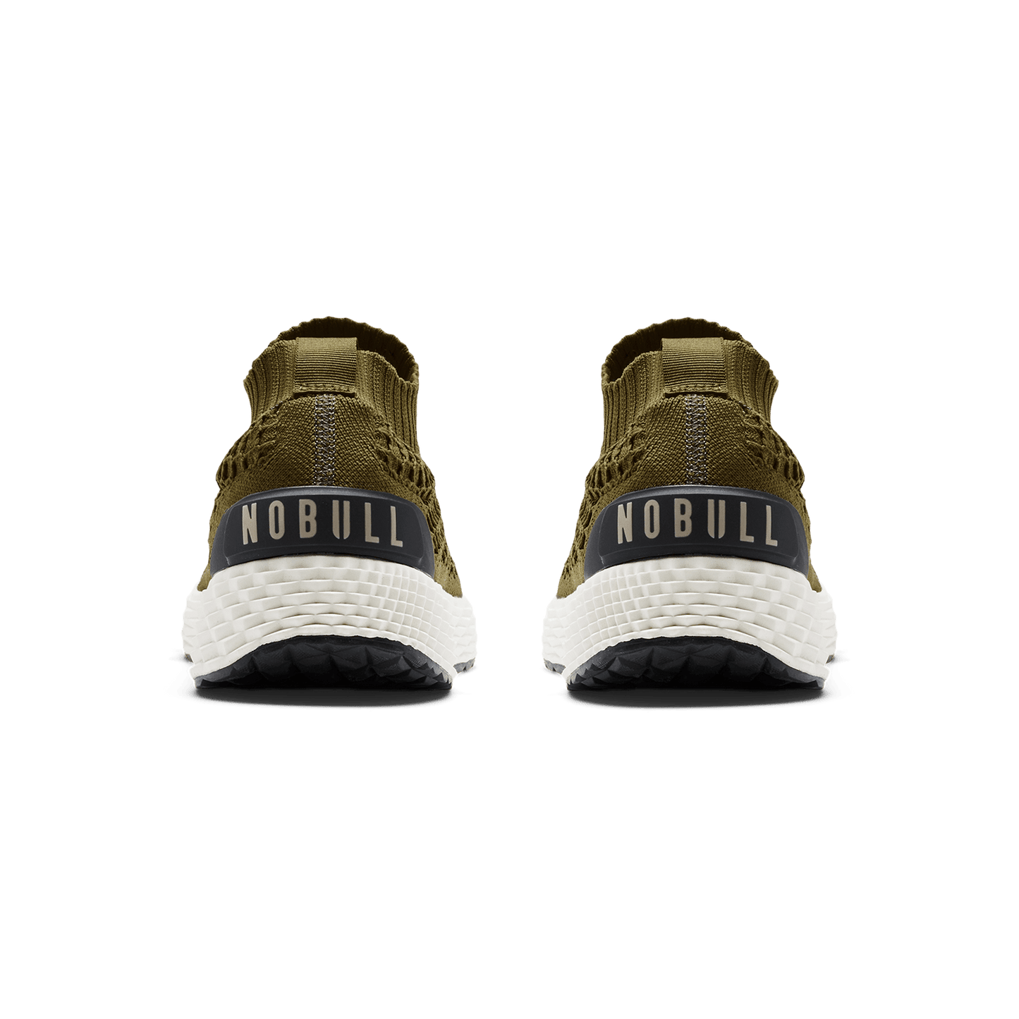 Tactical Green Allday Knit Shoe Back Angle.