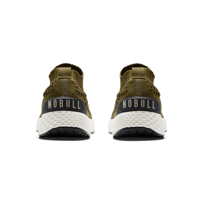 Tactical Green Allday Knit Shoe Back Angle.