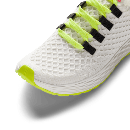 Classic White Yellow Alert Allday Knit Detail Angle.