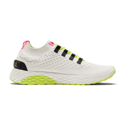 Classic White Yellow Alert Allday Knit Medial Angle.