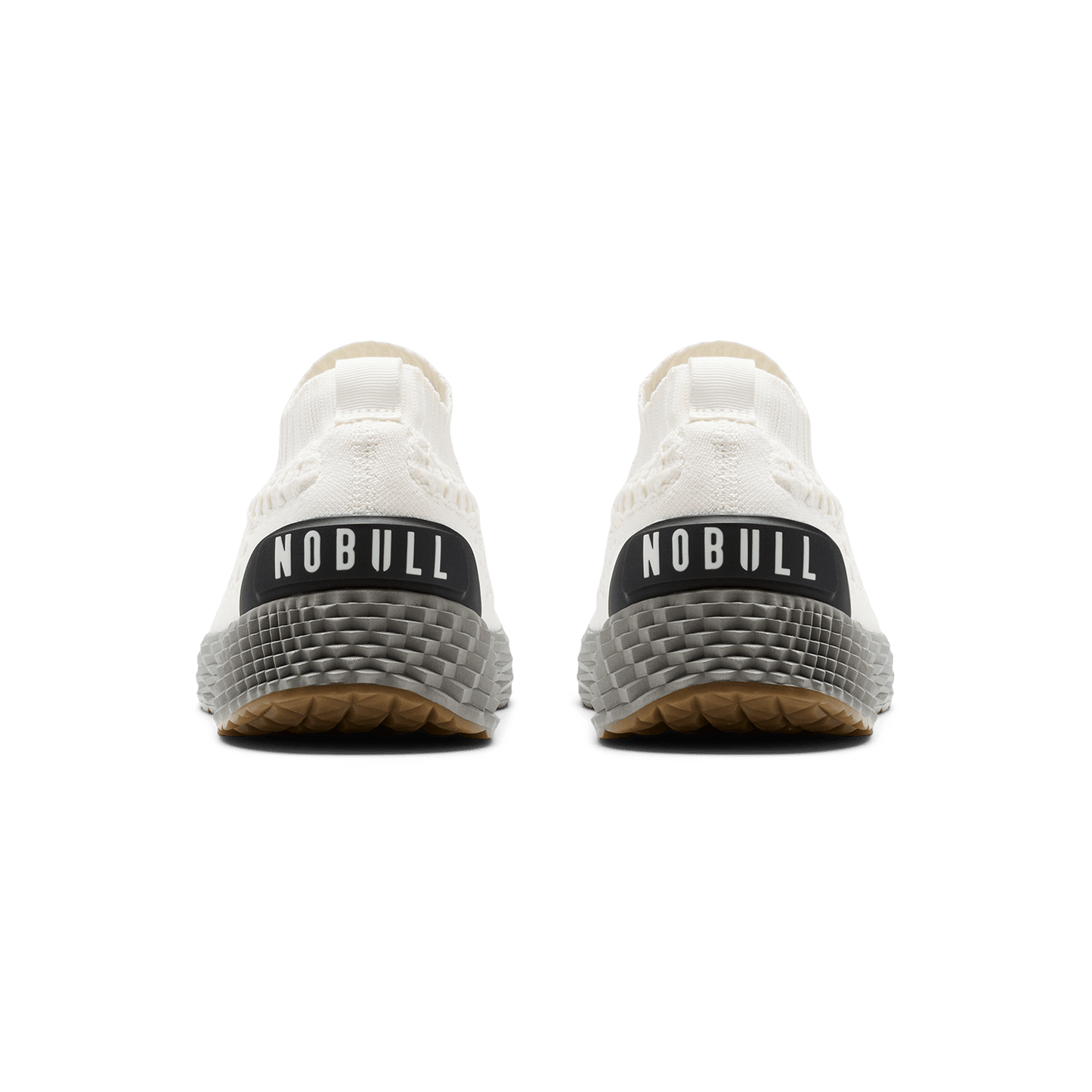 Classic White Ash Allday Knit Shoe Back Angle.