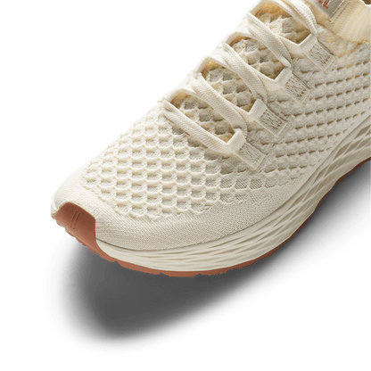 Mineral White Clay Allday Knit Shoe Detail Angle.