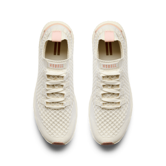 Mineral White Clay Allday Knit Shoe Overhead Angle.