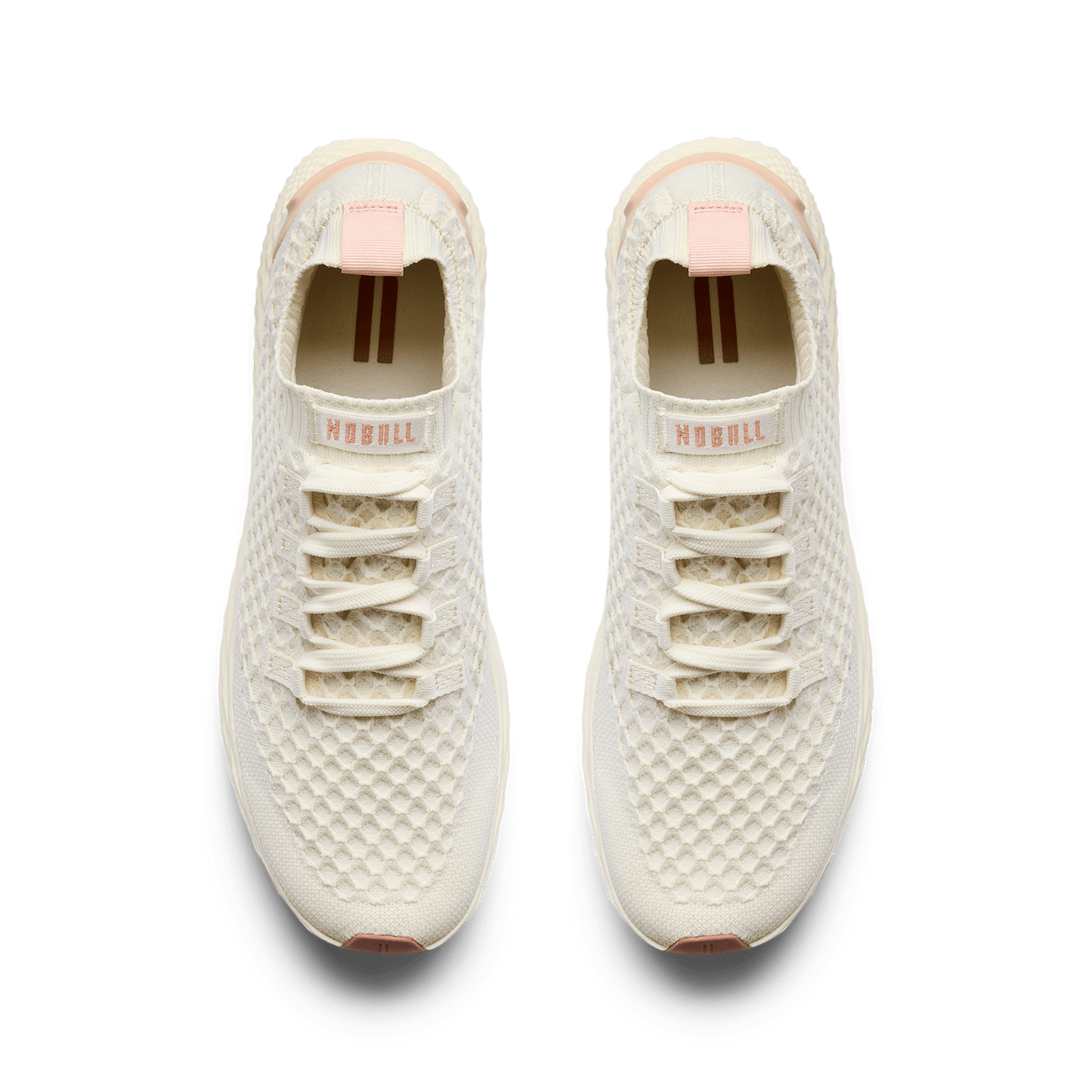 Mineral White Clay Allday Knit Shoe Overhead Angle.