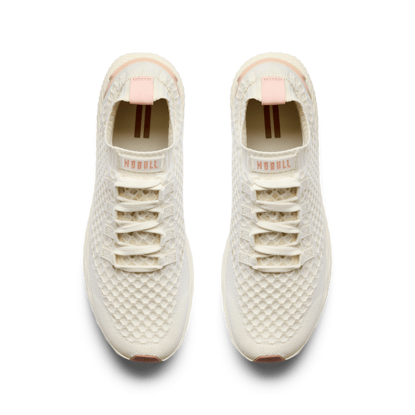 Mineral White Clay Allday Knit Shoe Overhead Angle.