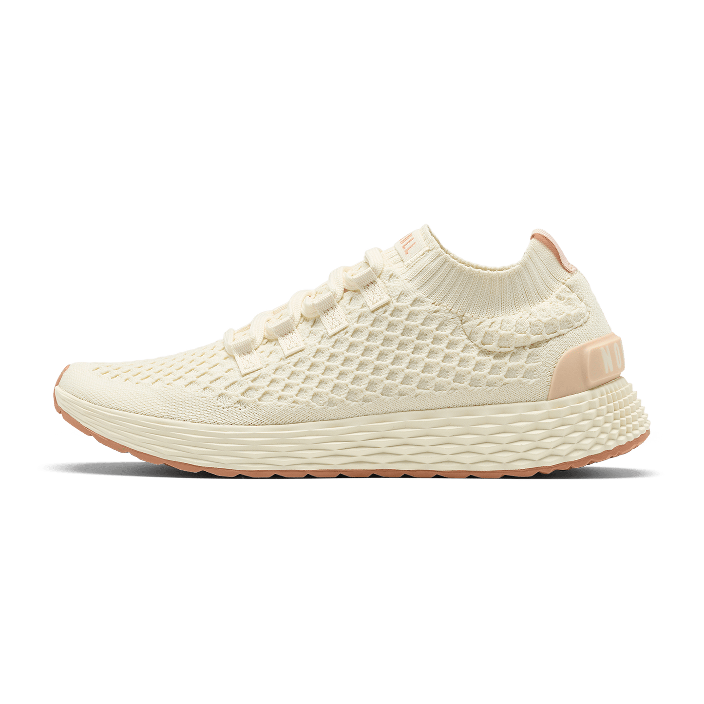 Mineral White Clay Allday Knit Shoe Side Angle.