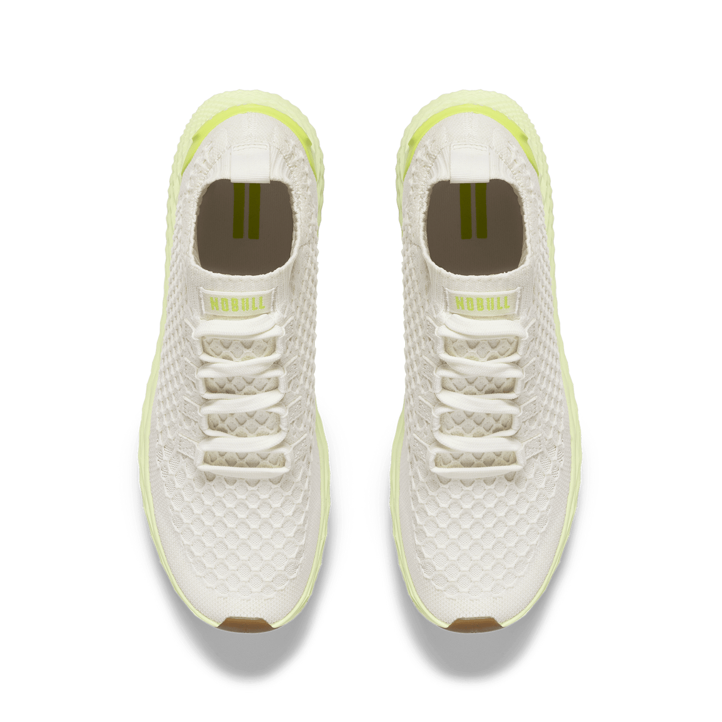 Classic White Pear Allday Knit Shoe Above Angle.