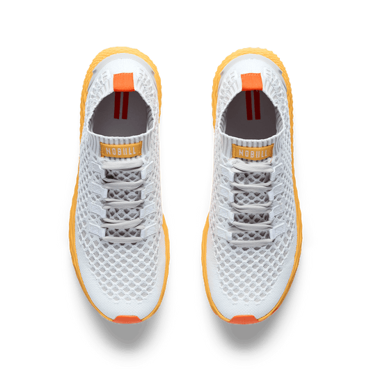 Classic White Blaze Allday Knit Shoe Overhead Angle.