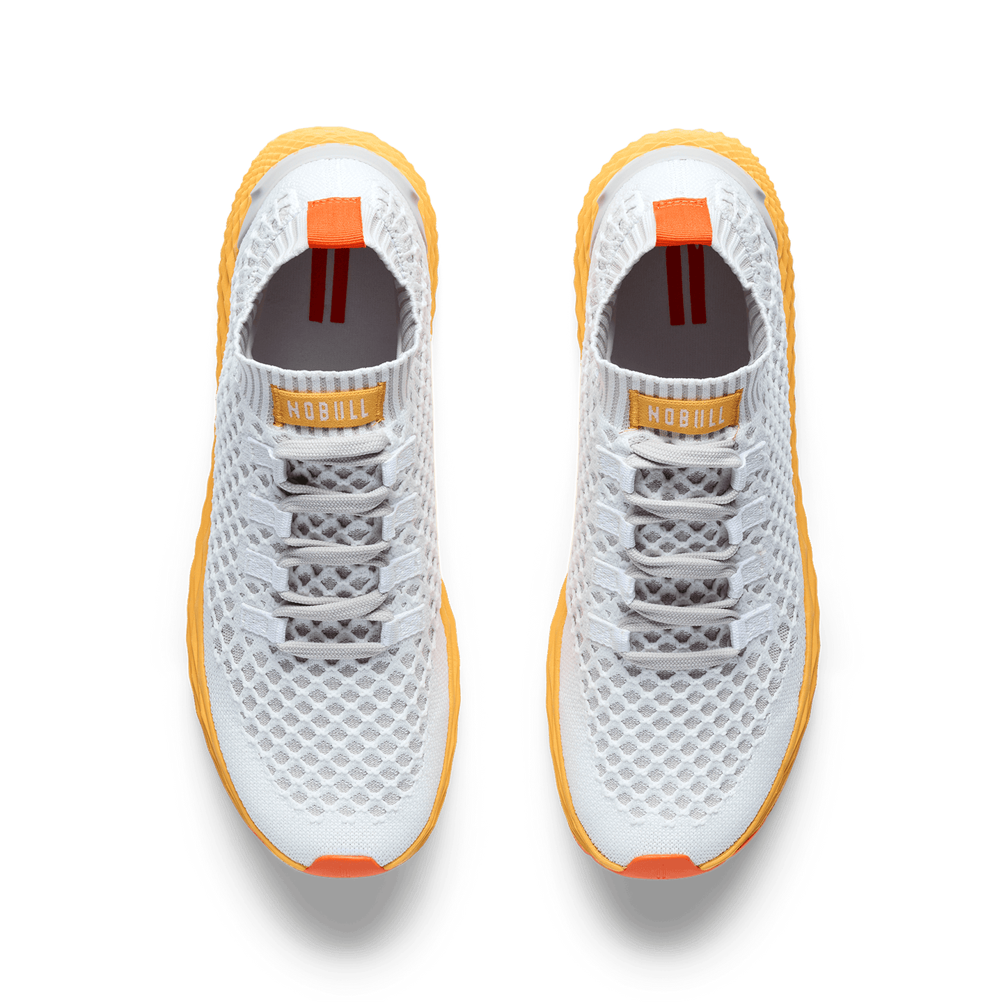 Classic White Blaze Allday Knit Shoe Overhead Angle.