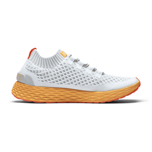 Classic White Blaze Allday Knit Shoe Medial Side Angle.