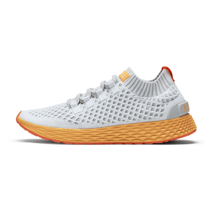 Classic White Blaze Allday Knit Shoe Side Angle.