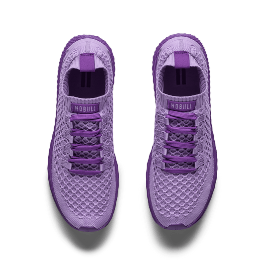 Purple Magic Allday Knit Shoe Overhead Angle.