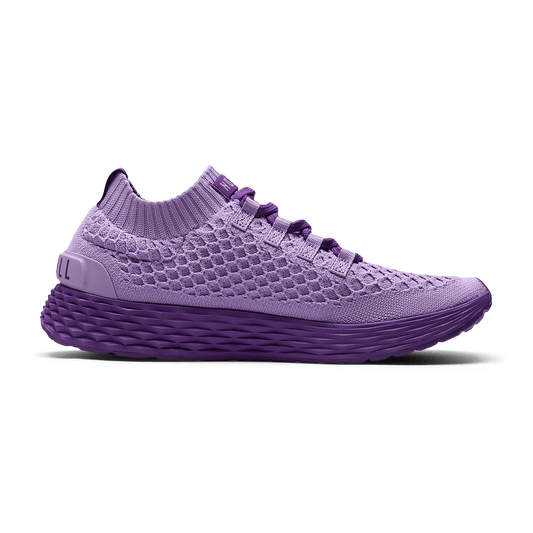 Purple Magic Allday Knit Shoe Medial Side Angle.