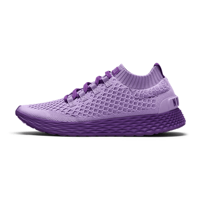 Purple Magic Allday Knit Shoe Side Angle.