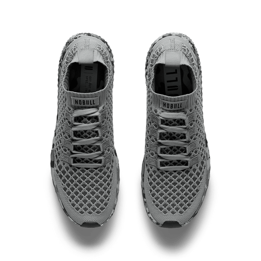 Gray Jungle Camo Allday Knit Shoe Overhead Angle.
