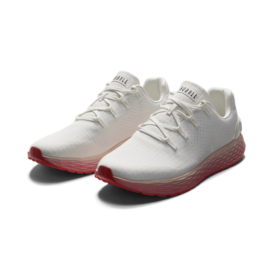 White Cherry Allday Ripstop Shoes Front Side Angle.