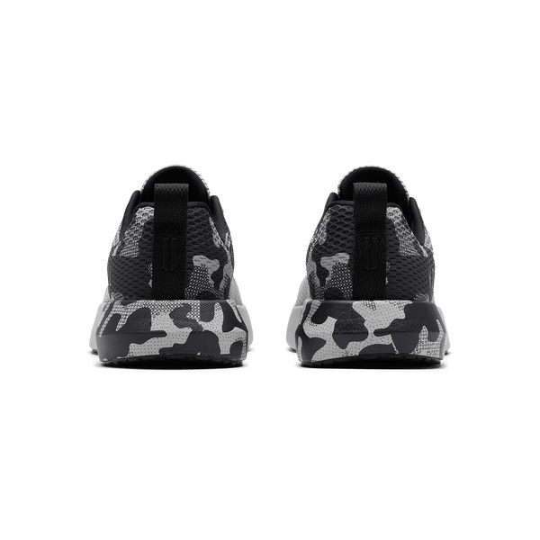 Gray Jungle Camo Drive 2 Shoe Back Angle.