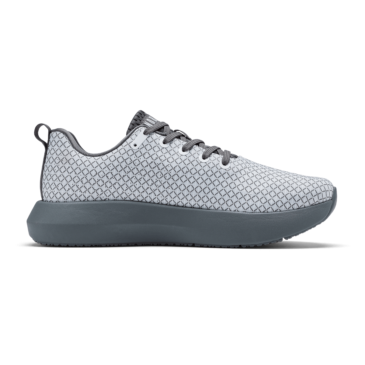 Gunmetal White Noise Drive 2 Ripstop Medial Side Angle.