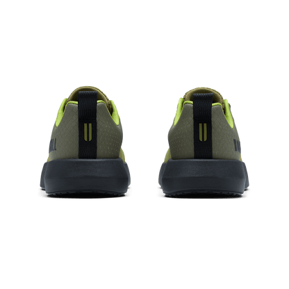 Lichen Green Jet Black Drive 2 Ripstop Shoe Back Angle.