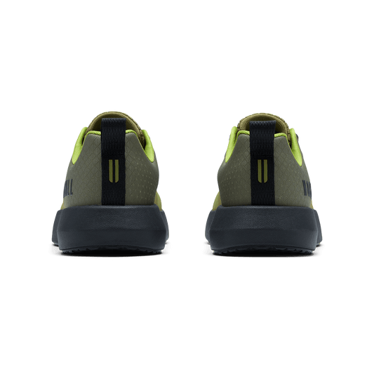 Lichen Green Jet Black Drive 2 Ripstop Shoe Back Angle.