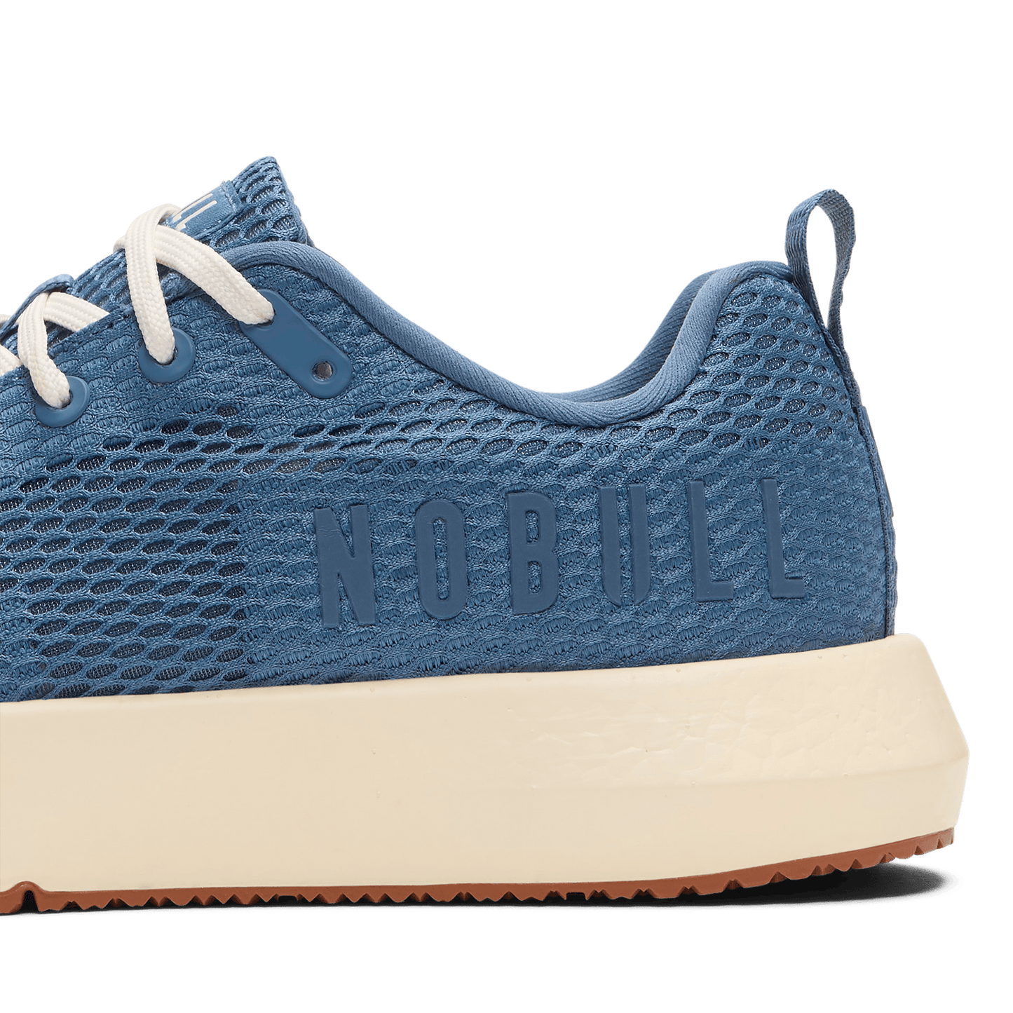 Mineral Blue Drive Mesh Shoes Detail Shot Angle.