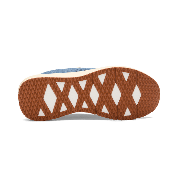 Mineral Blue Drive Mesh Shoes Bottom Angle.