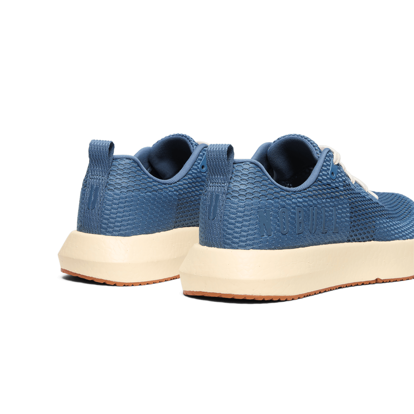 Mineral Blue Drive Mesh Shoes Back Side Angle.