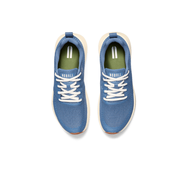 Mineral Blue Drive Mesh Shoes Above Angle.