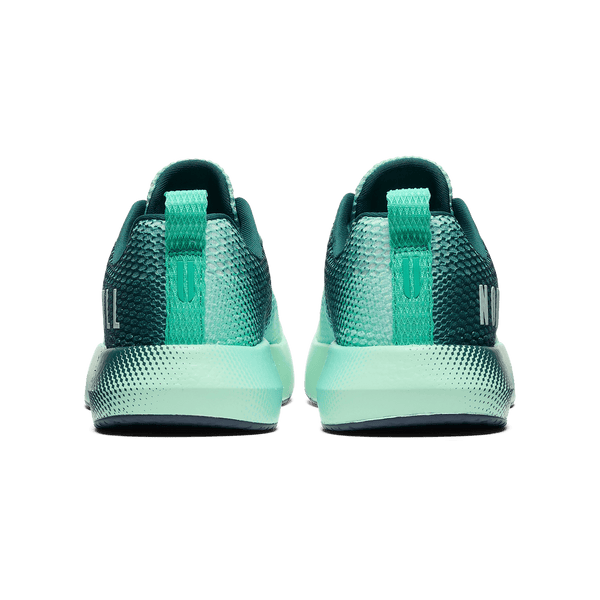 Dark Aqua Drive Mesh Shoe Back Angle.