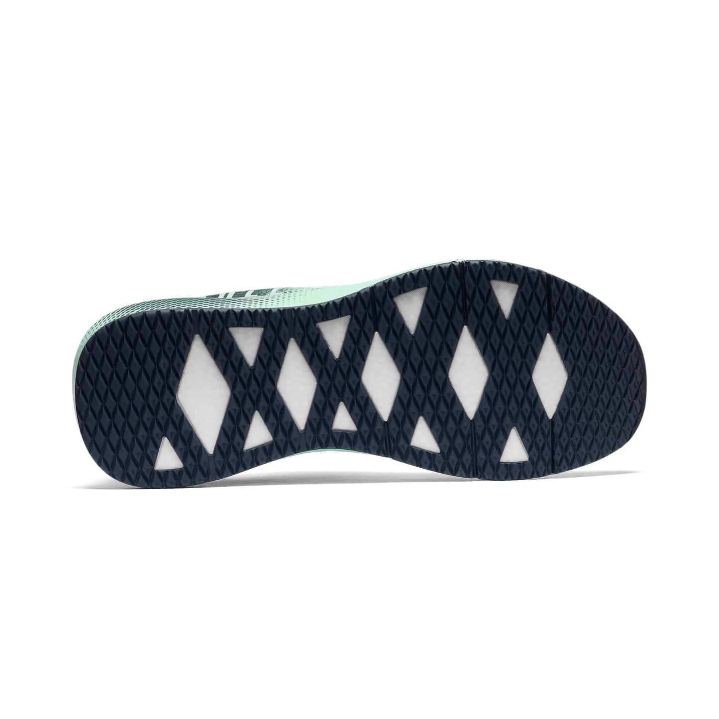 Dark Aqua Drive Mesh Shoe Bottom Angle.