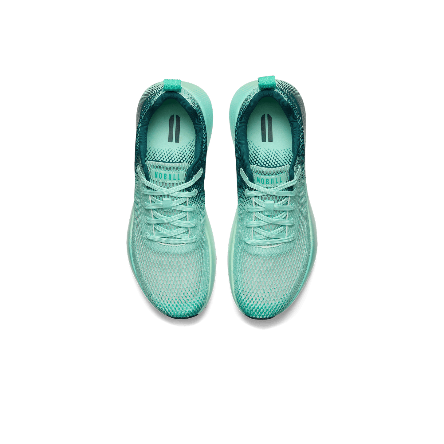 Dark Aqua Drive Mesh Shoe Above Angle.