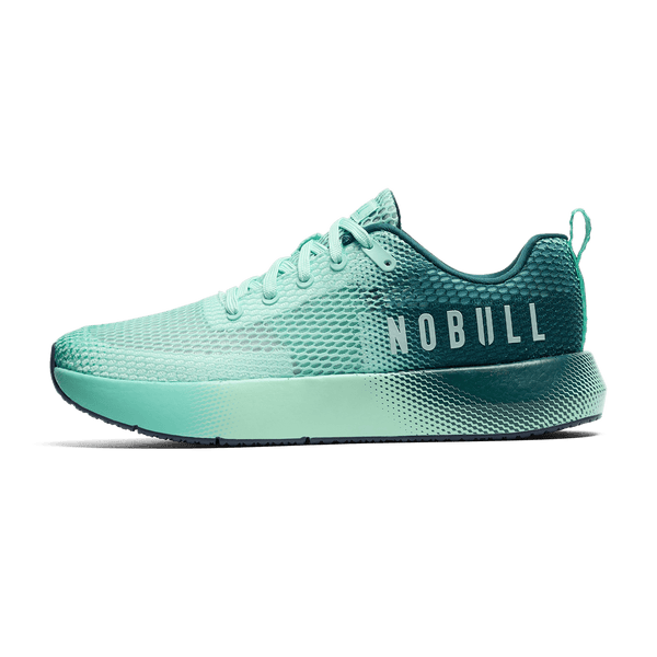 Dark Aqua Drive Mesh Shoe Side Angle.