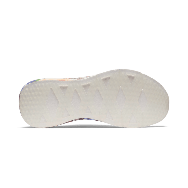 White Take Your Flowers Drive Mesh Shoe Bottom Angle