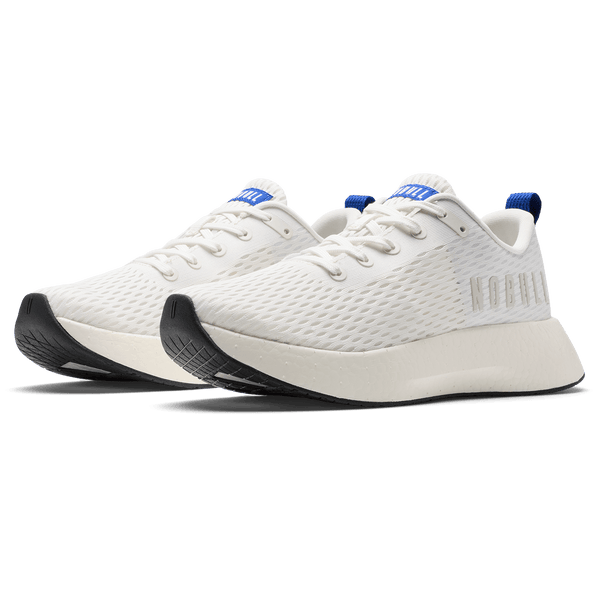 Classic White & Surf NOBULL Journey Shoes Front Side Angle.