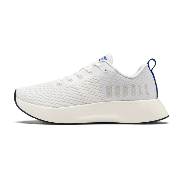 Classic White & Surf NOBULL Journey Shoes Side Angle.