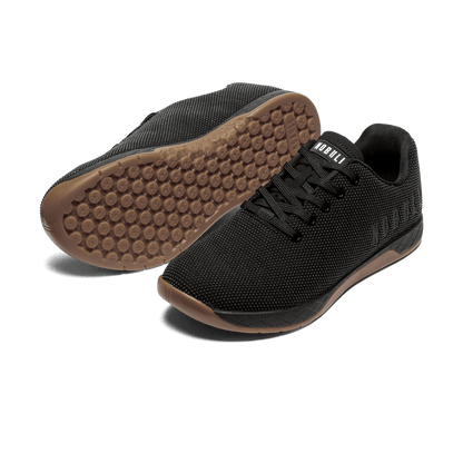 Black Gum Outwork Shoes Angled.