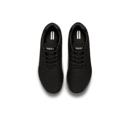 Triple Black Outwork Shoes Above Angle.