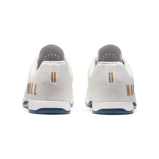 White Stadium Outwork Shoe Back Angle.