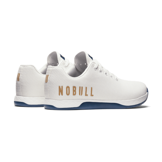 White Stadium Outwork Shoe Back Side Angle.