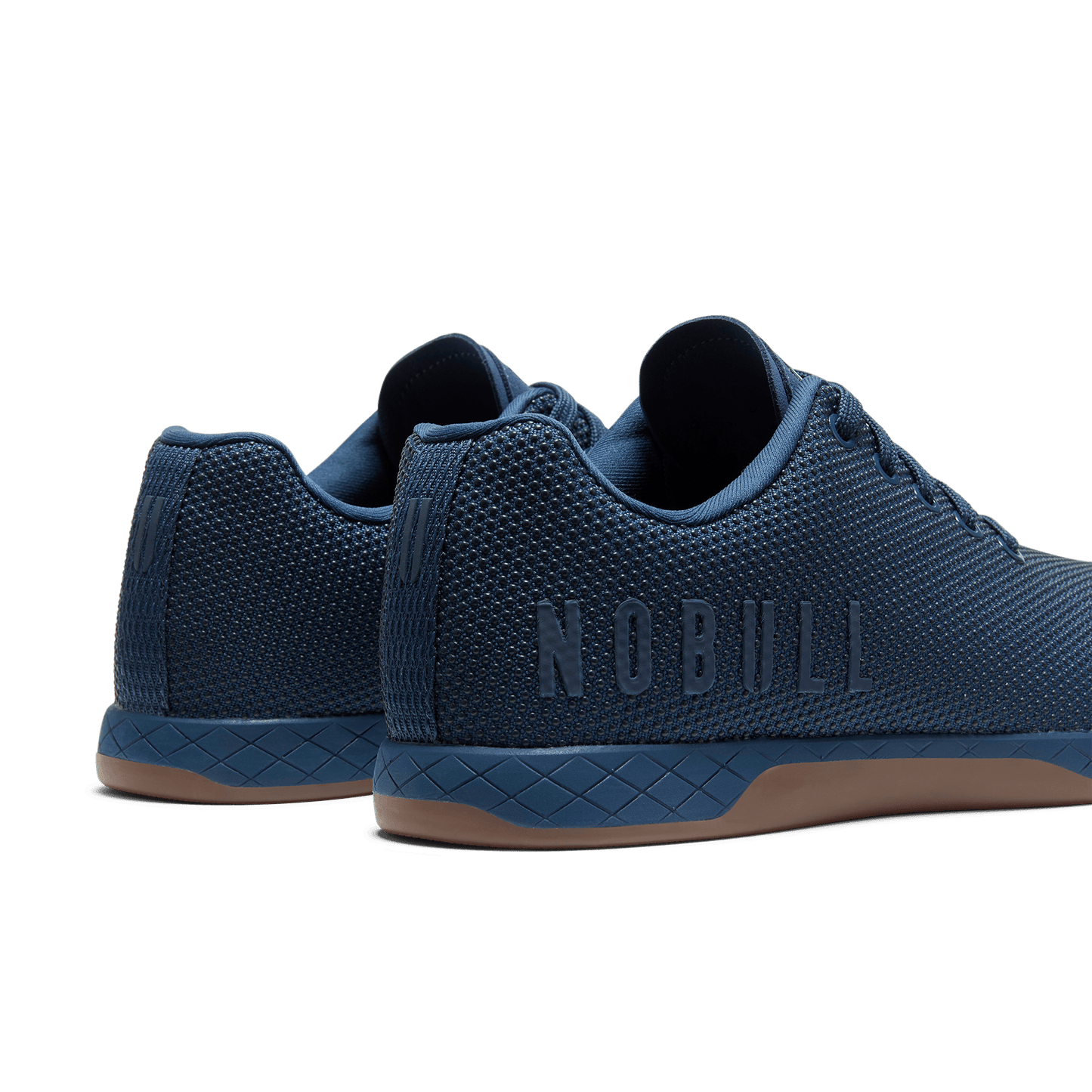 Navy Gum Outwork Shoes Back Side Angle.