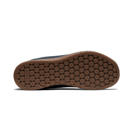 Navy Gum Outwork Shoes Bottom Angle.