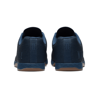Navy Gum Outwork Shoes Back Angle.