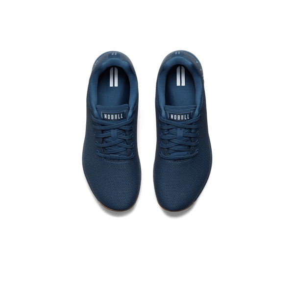 Navy Gum Outwork Shoes Above Angle.