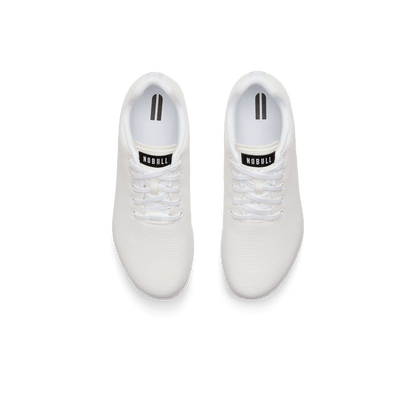 White Outwork Shoes Above Angle.