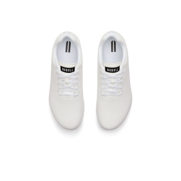 White Outwork Shoes Above Angle.