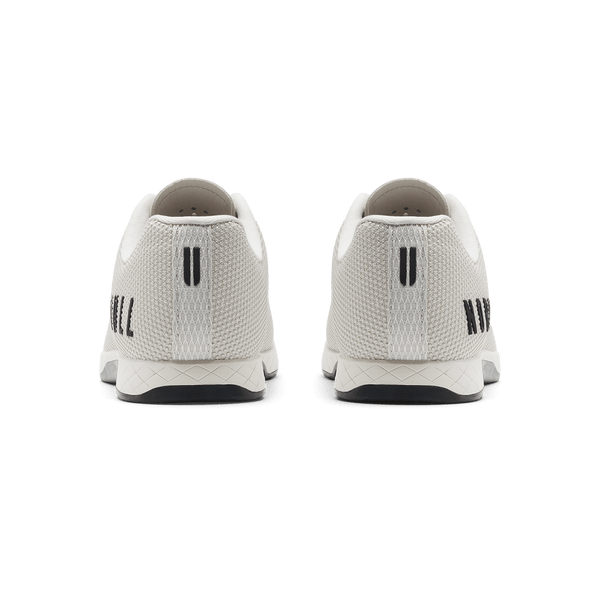 Light Grey Jet Black Outwork Shoe Back Angle.