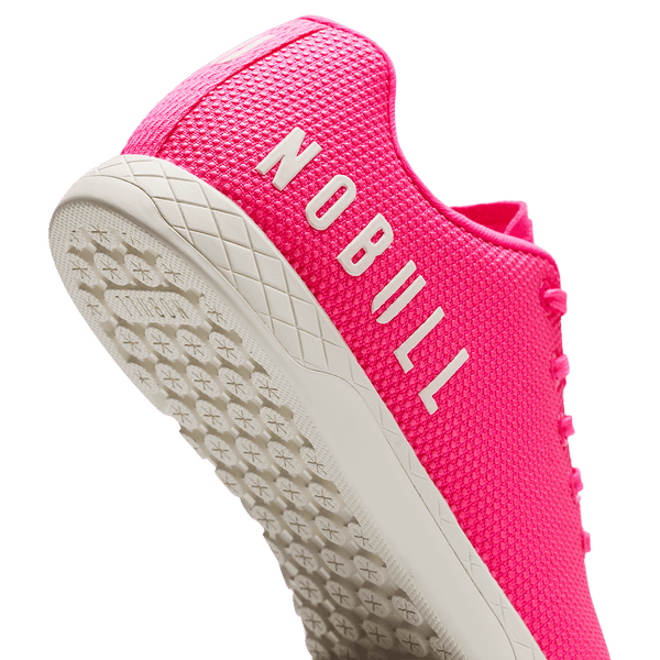 Neon Pink & Classic White Outwork Shoe Detail Angle.