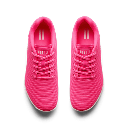Neon Pink & Classic White Outwork Shoe Overhead Angle.